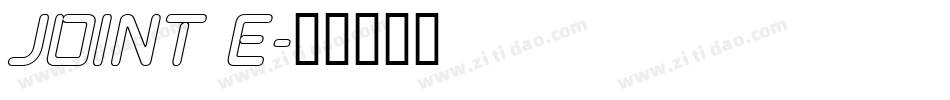 JOINT E字体转换